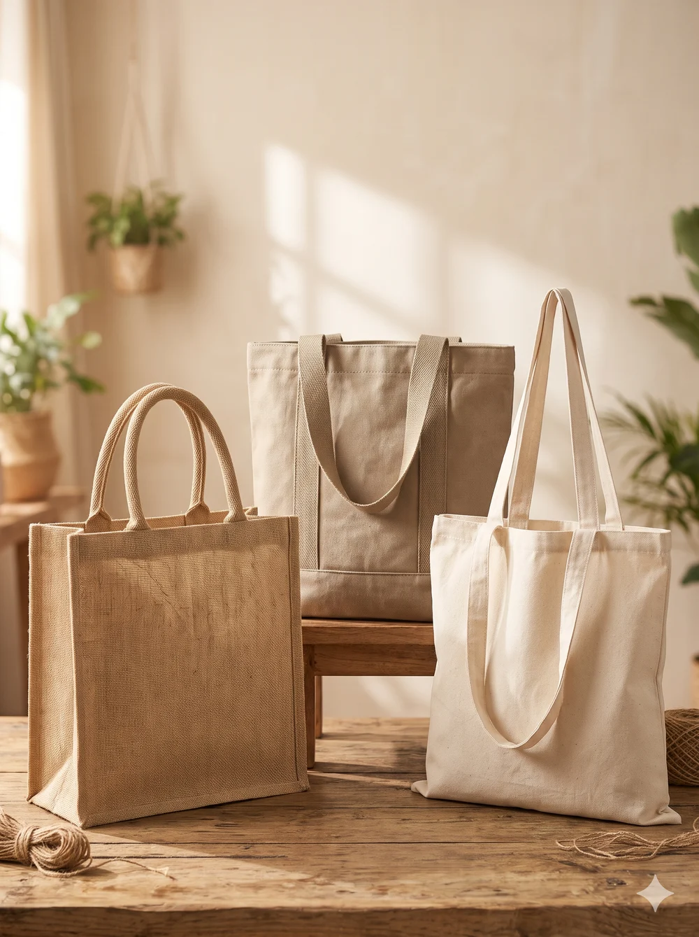 JHAANN WEAVE customised bags in jute, canvas and cotton